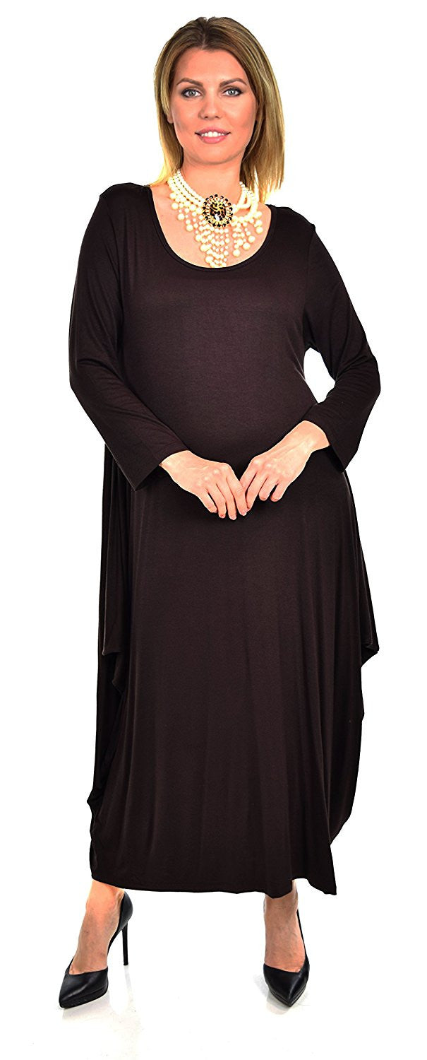 Lagenlook Plus Size Summer Dress Quirky Loose Fitting