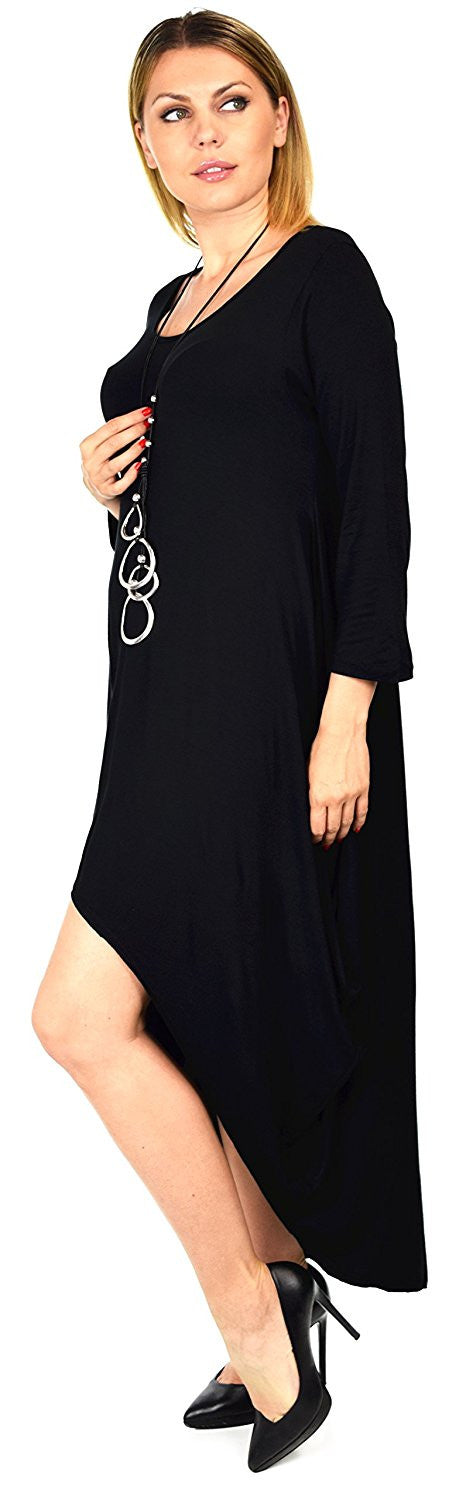 Plus Size Dress,Designer Dress,Lagenlook Dress,  Hi Low Dress, Maxi Dress, Plus Size Dress. XL/1XL AND 2XL/3XL