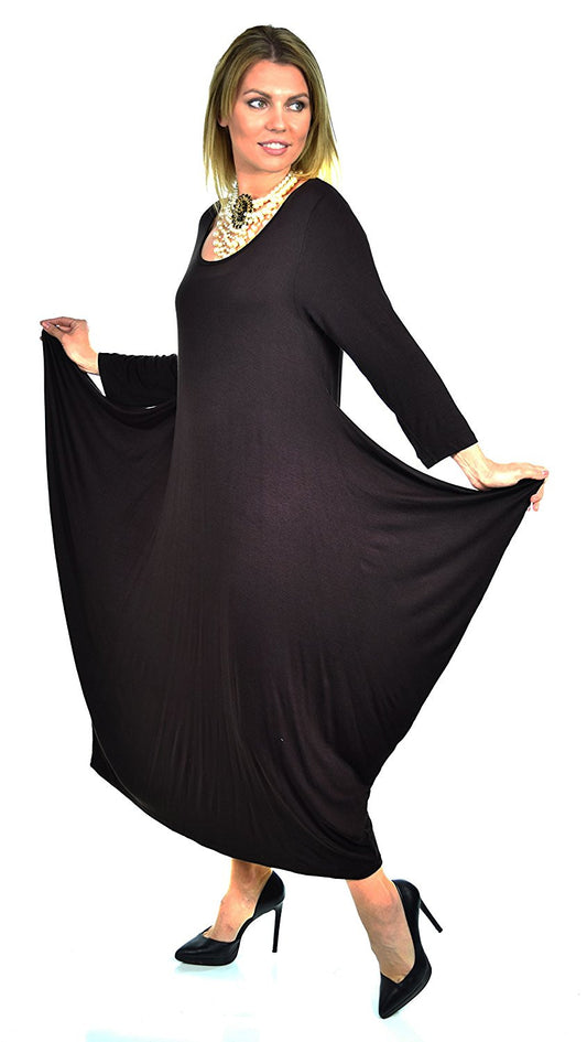 Lagenlook Plus Size Summer Dress Quirky Loose Fitting