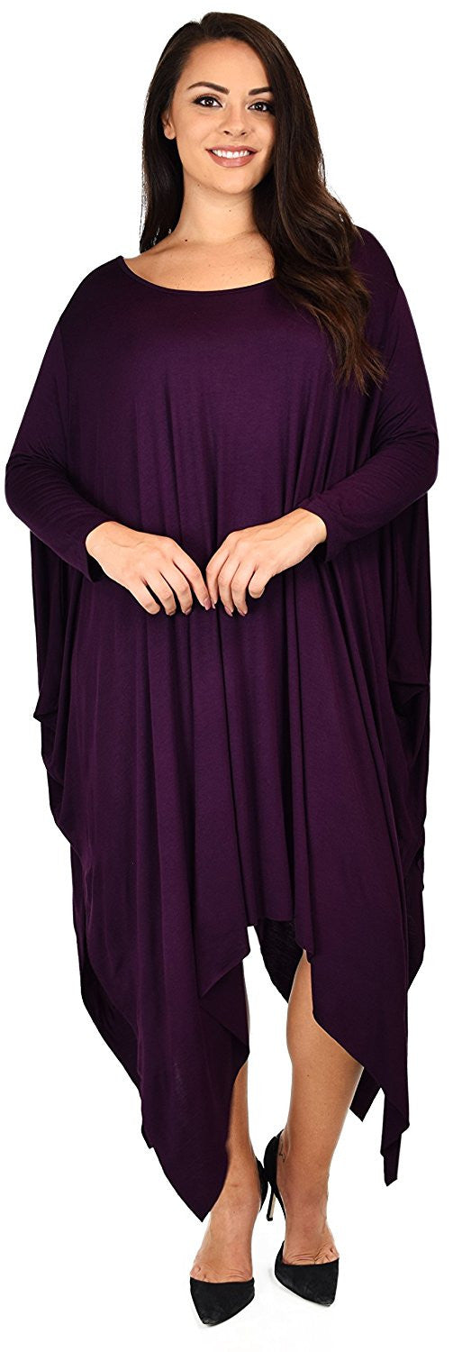 Plus Size Tunic Dress, Asymmetrical Tunic Dress, Comfortable Long Tunic Dress