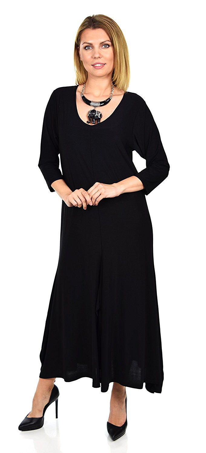 Versatile Swing Dress Plus Size Quirky Loose Fitting