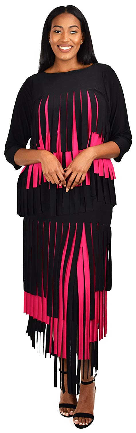 Dare2bStylish Women 2 Piece Car Wash Skirt Set Maxi Dress Outfit | Reg & Plus Sizes