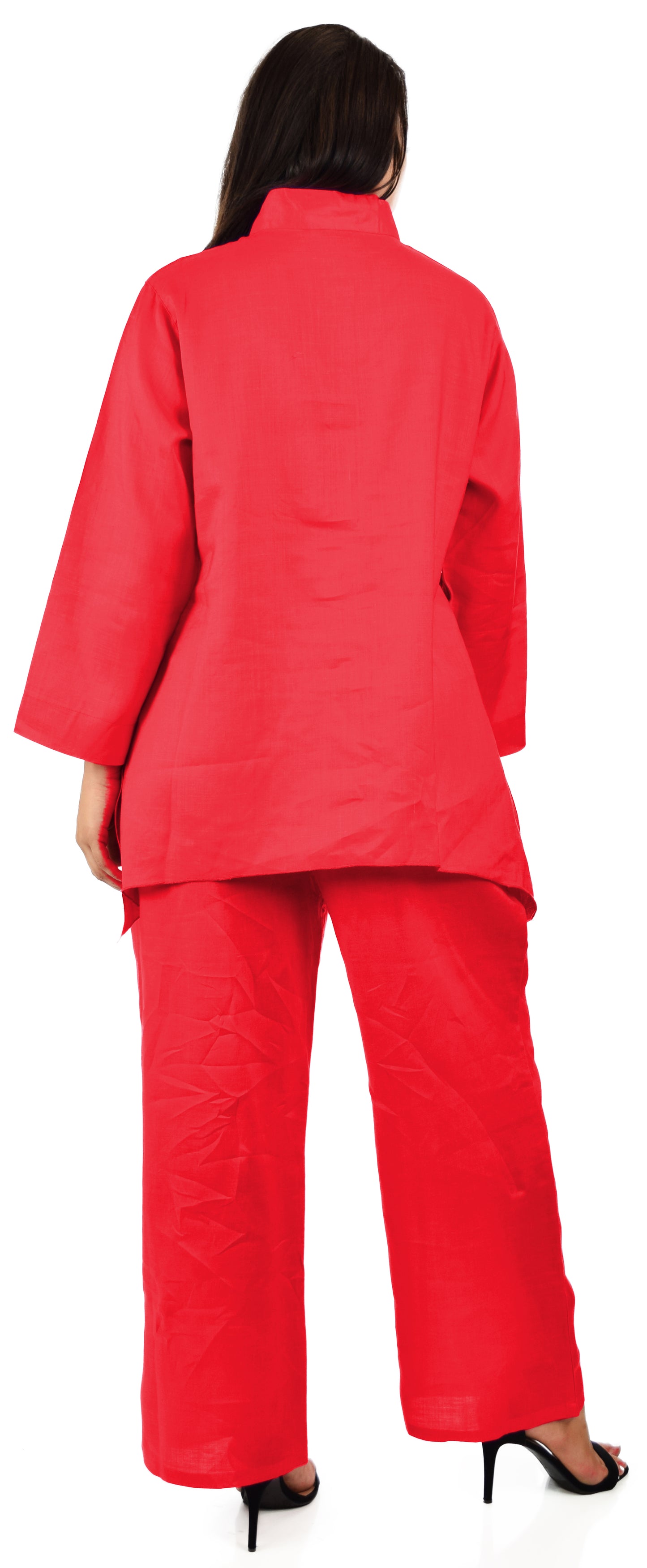 Women's Comfy 2 Piece Linen Summer Pants and Top Set, Linen Cooling Summer Outfit, Cooling Travel Set for Warm Weather, Reg and Plus Sizes
