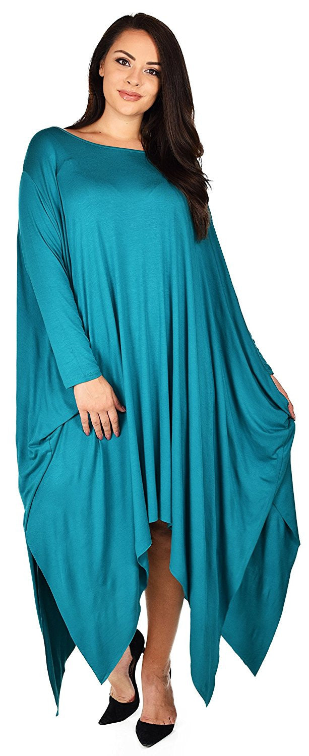 Plus Size Tunic Dress, Asymmetrical Tunic Dress, Comfortable Long Tunic Dress