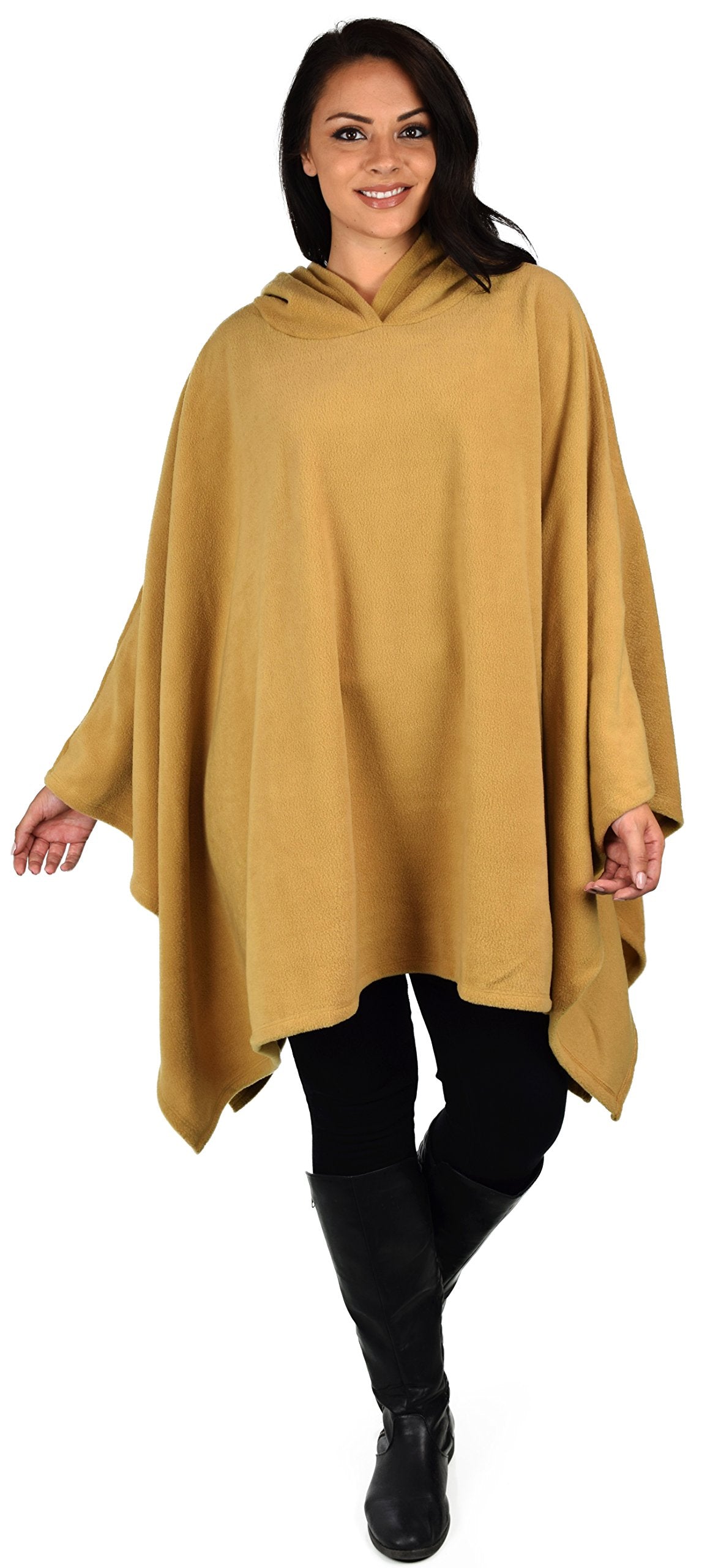 Dare2bStylish Women Poncho Style Hoodie Sweater Fleece Cover Up for Cold Weather