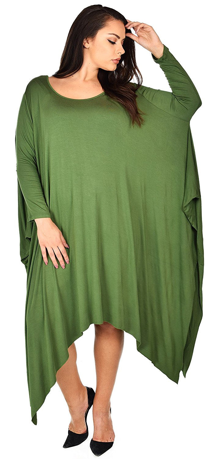Plus Size Tunic Dress, Asymmetrical Tunic Dress, Comfortable Long Tunic Dress