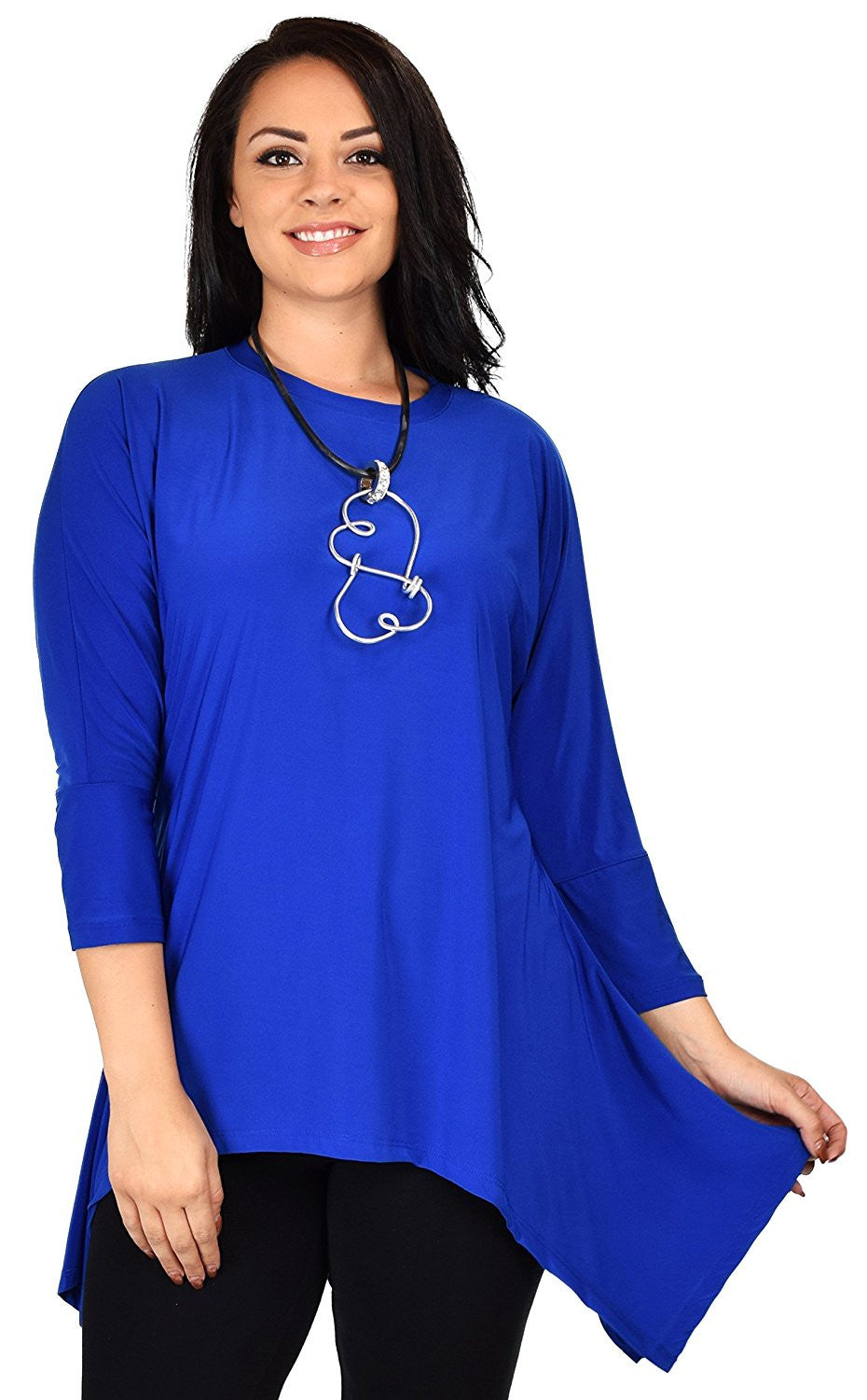 Summer Asymmetrical Fishtail Swing Tunic Shirt Top
