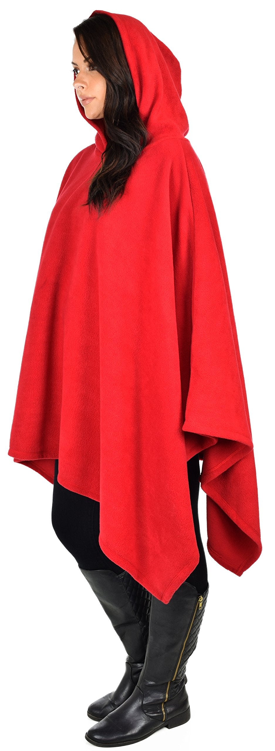 Dare2bStylish Women Poncho Style Hoodie Sweater Fleece Cover Up for Cold Weather