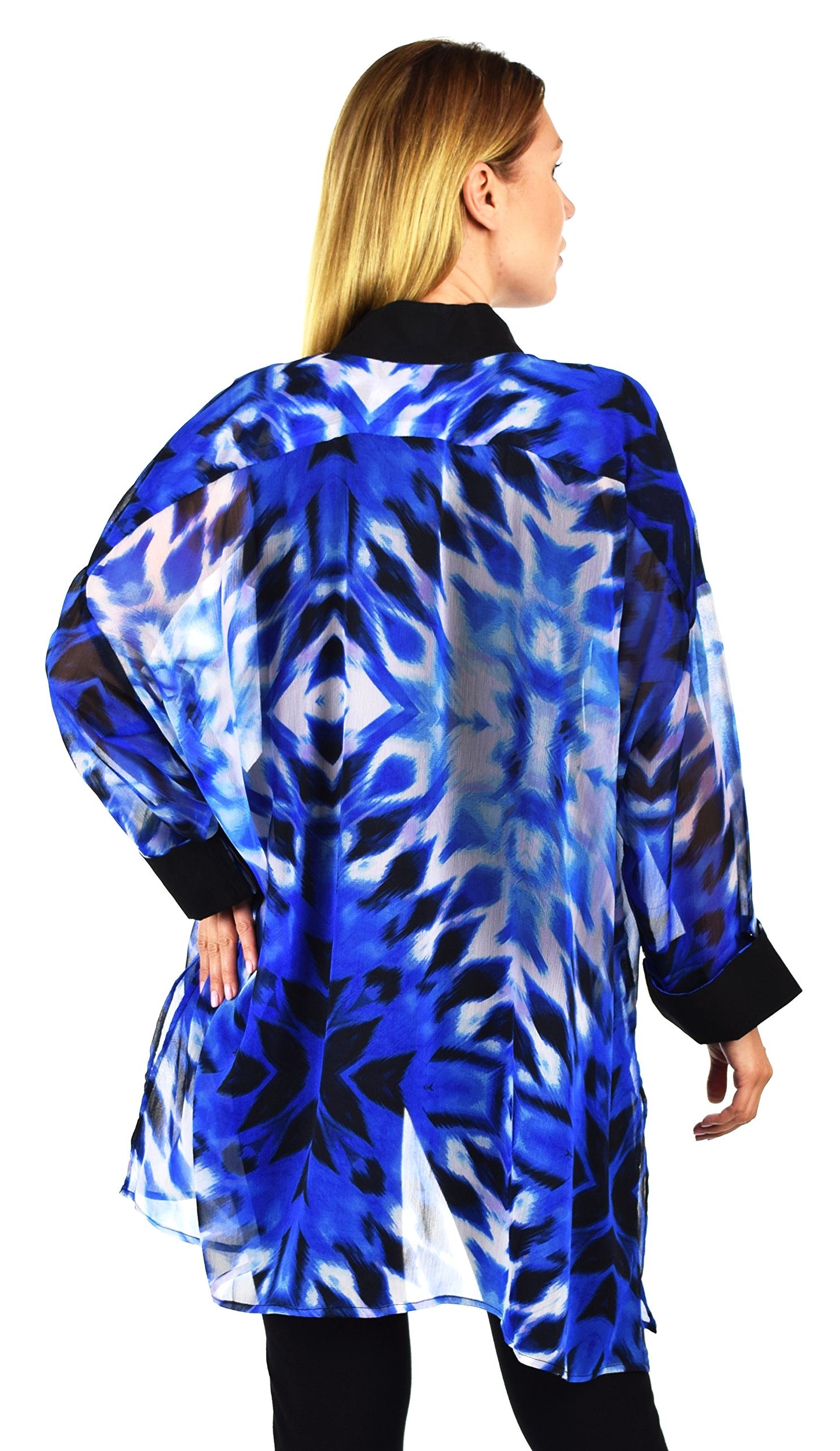 ComfyPlus, Plus Size Shirt, Oversize Shirt, Chiffon Shirt, Plus Size top, Designer Shirt, Zebra Print, Big Shirt,Plus size clothing