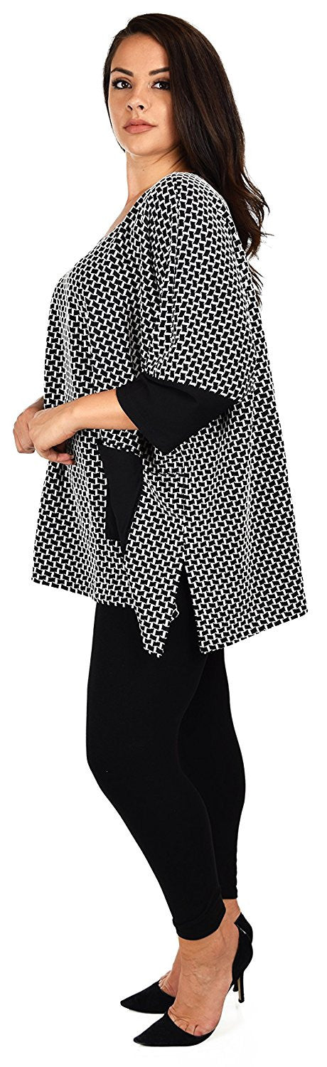 Loose Fitting Blouse, Oversized Blouse, Plus size tunic with V neck, Lagenlook Tunic, OSFA 1XL/2XL/3XL/4XL
