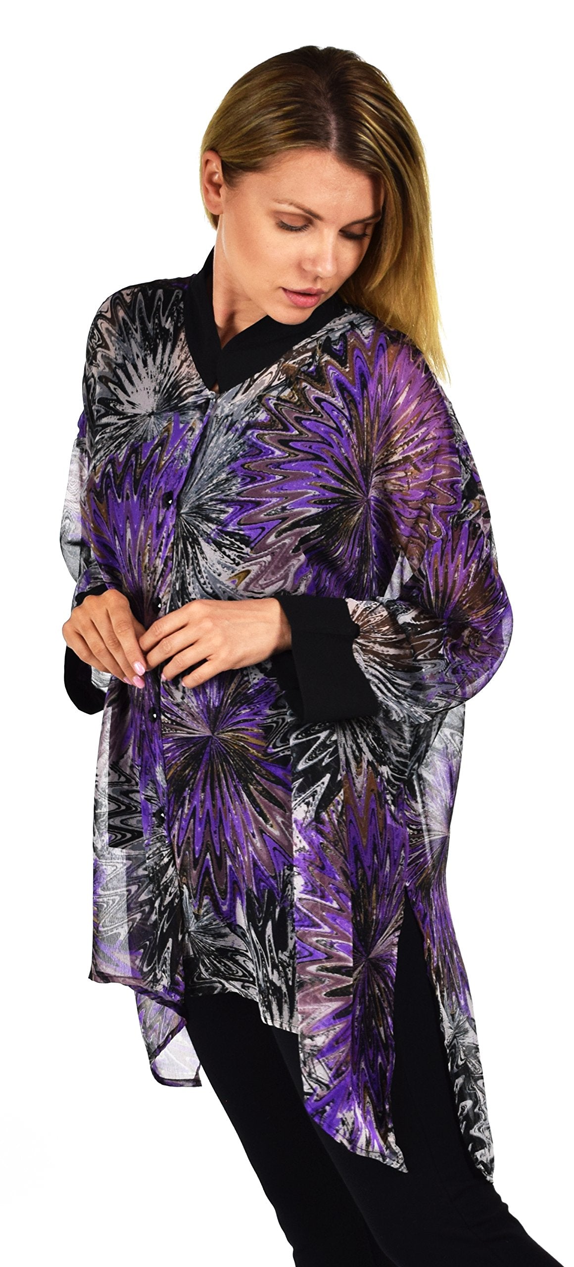 ComfyPlus, Plus Size Shirt, Oversize Shirt, Chiffon Shirt, Plus Size top, Designer Shirt, Zebra Print, Big Shirt,Plus size clothing