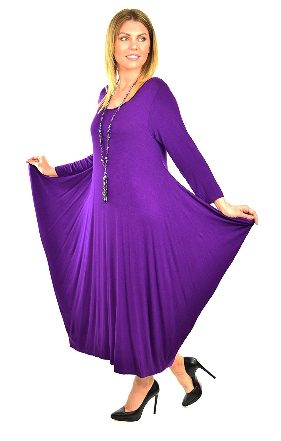 Lagenlook Plus Size Summer Dress Quirky Loose Fitting