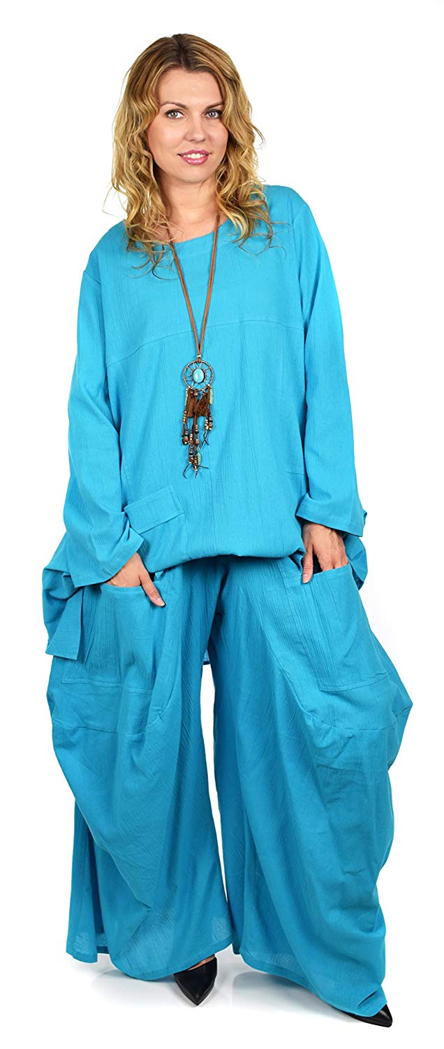 Dare2bStylish Pant set, Women 2 Piece pant set, lagenlook pant set, Cotton Gauze Pants Set,  Summer Outfit Regular and Plus Size
