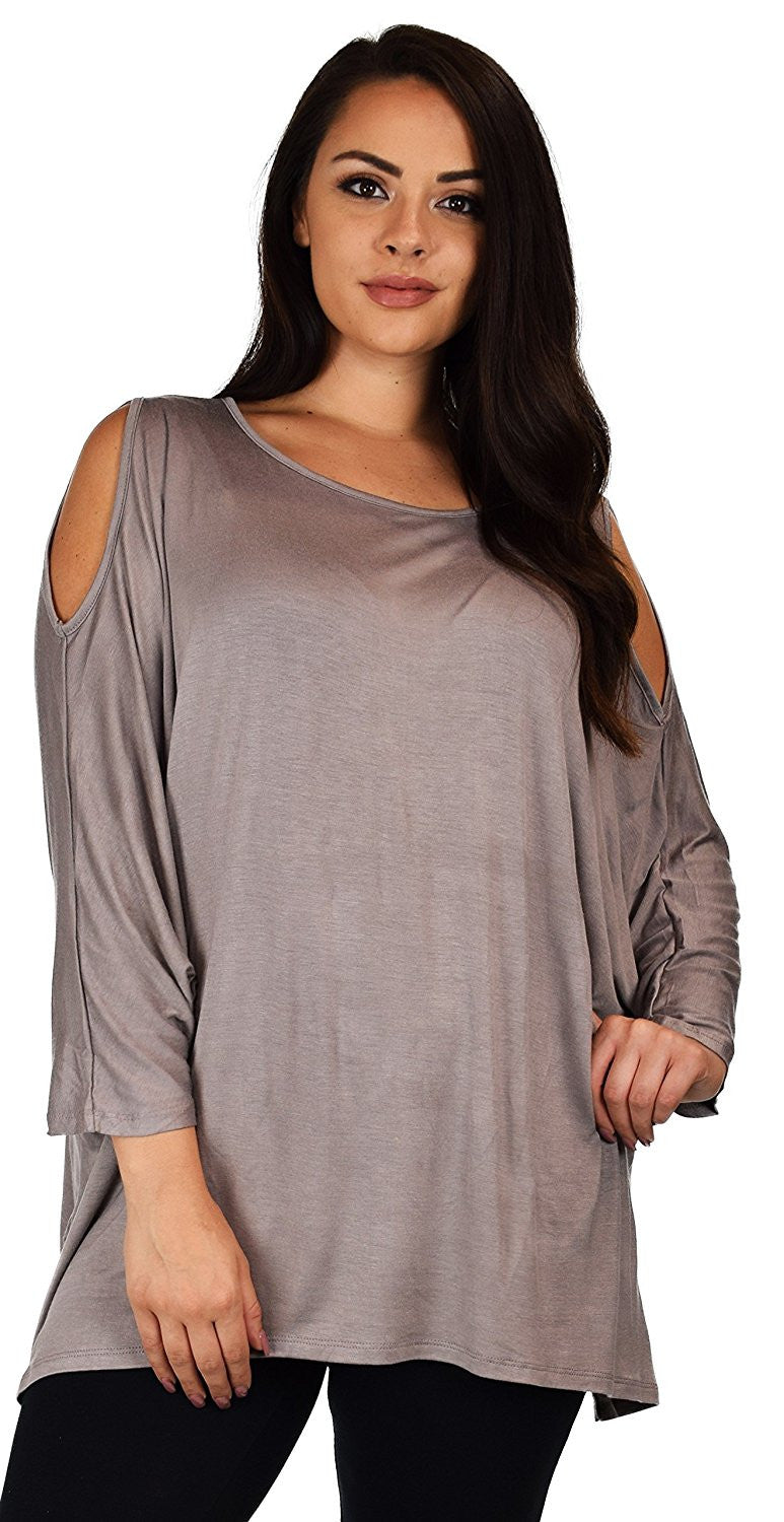 Versatile Tunic Cold shoulder Tunic, Summer Tunic,Plus size Clothing, Lagenlook Top, Plus size Top, Comfortable and Trendy Fits up to 5xl