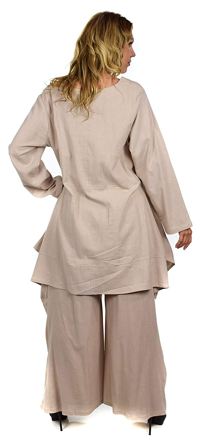 Dare2bStylish Pant set, Women 2 Piece pant set, lagenlook pant set, Cotton Gauze Pants Set,  Summer Outfit Regular and Plus Size