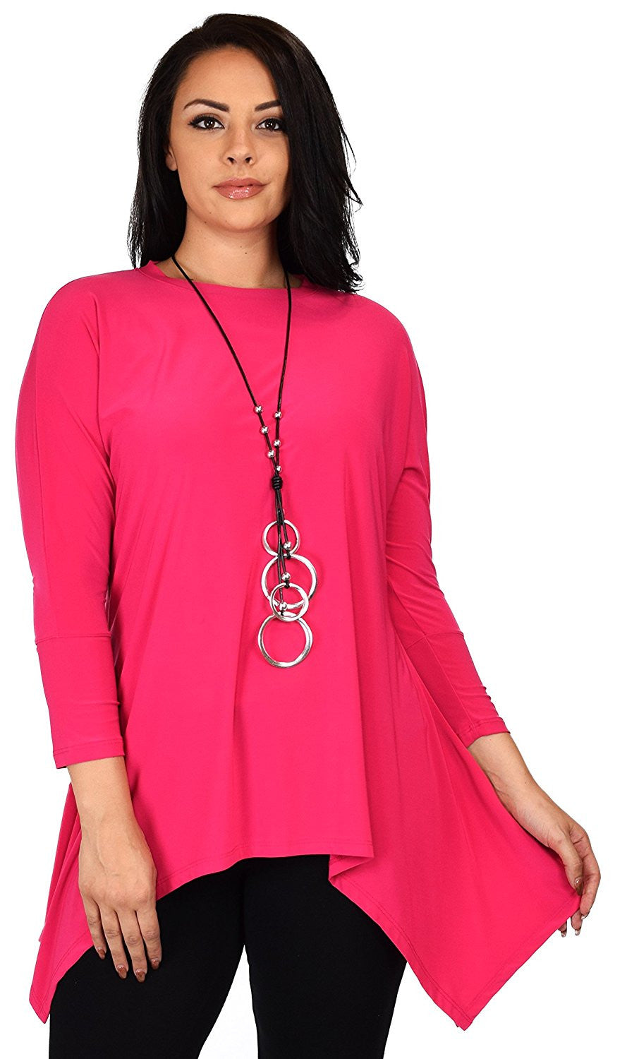 Summer Asymmetrical Fishtail Swing Tunic Shirt Top