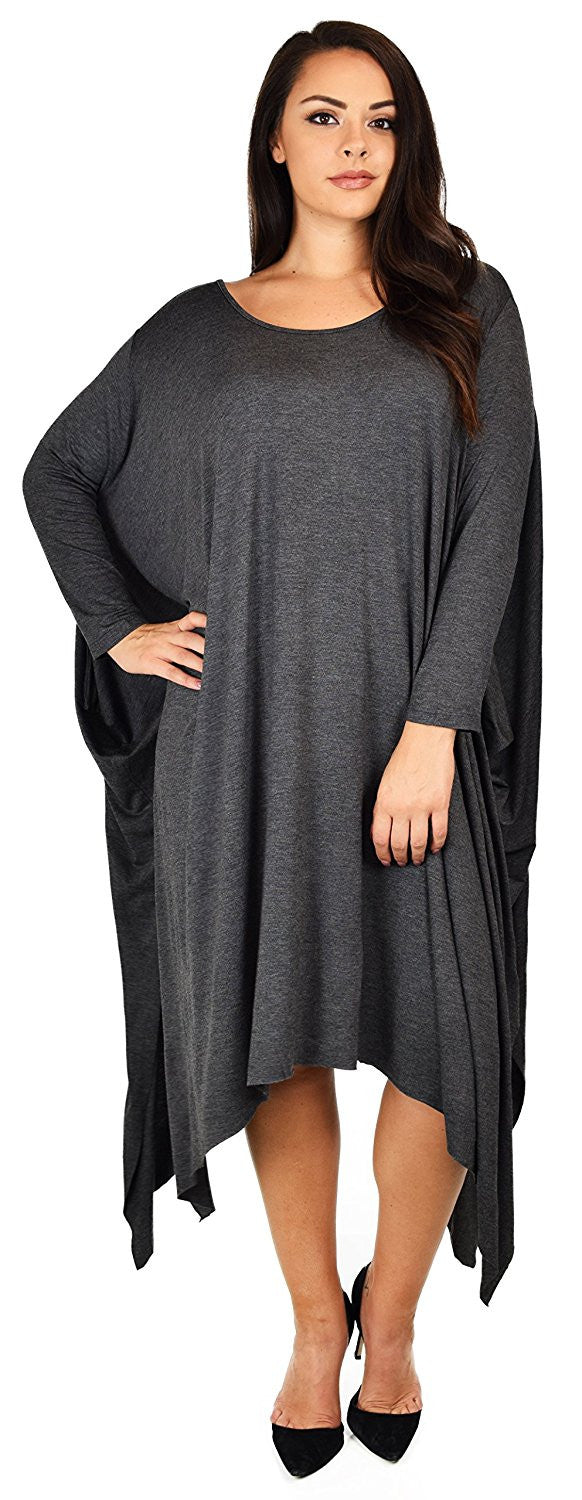 Plus Size Tunic Dress, Asymmetrical Tunic Dress, Comfortable Long Tunic Dress
