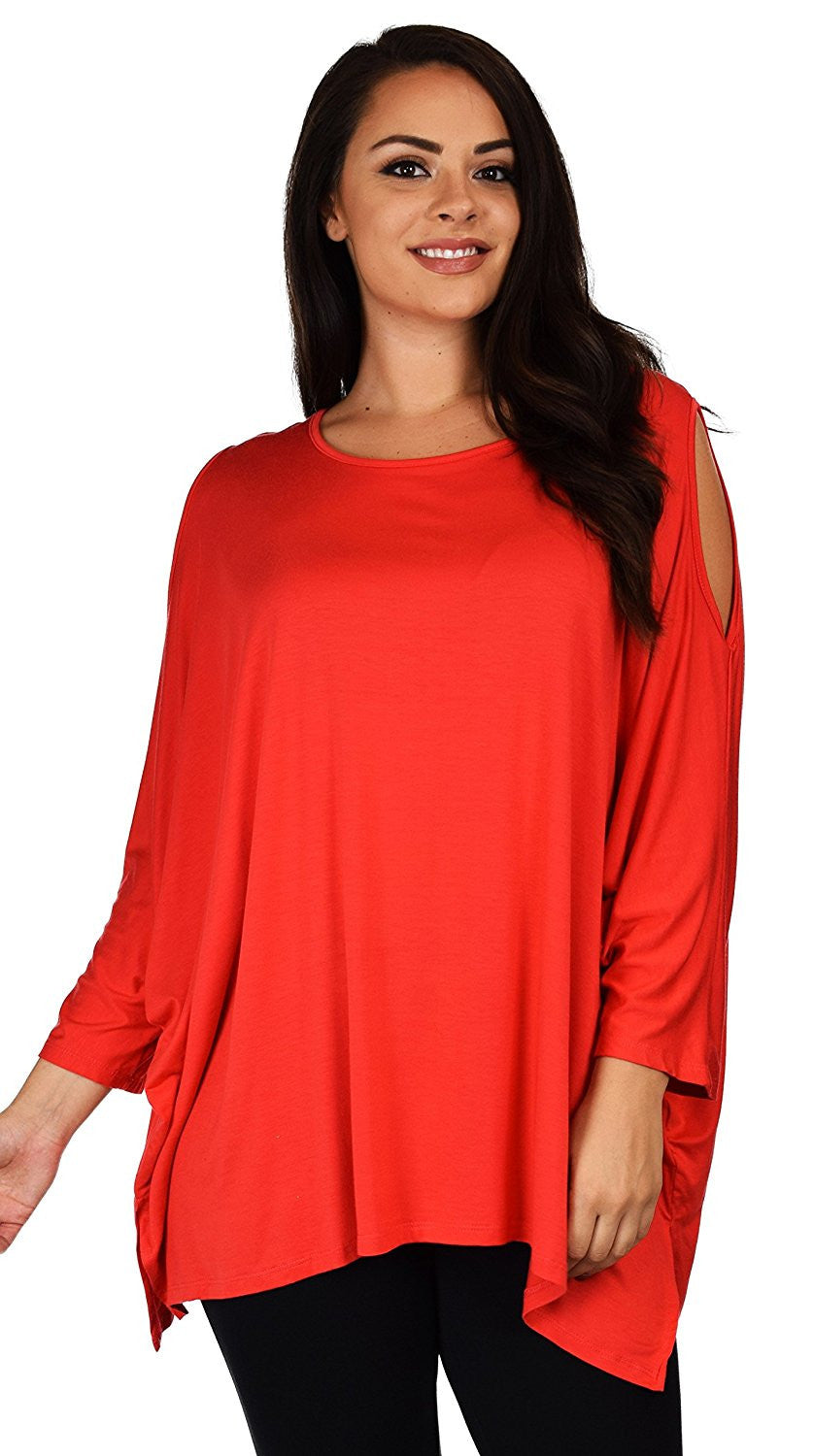 Versatile Tunic Cold shoulder Tunic, Summer Tunic,Plus size Clothing, Lagenlook Top, Plus size Top, Comfortable and Trendy Fits up to 5xl