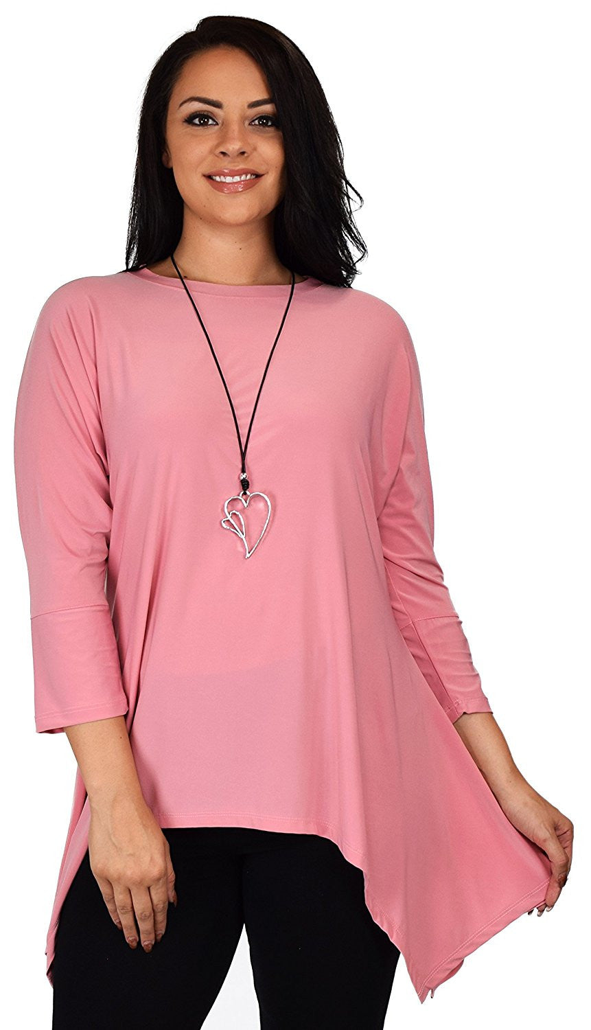 Summer Asymmetrical Fishtail Swing Tunic Shirt Top