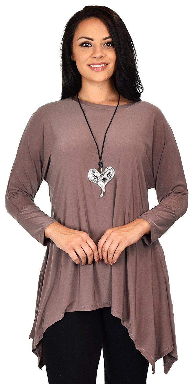 Summer Asymmetrical Fishtail Swing Tunic Shirt Top