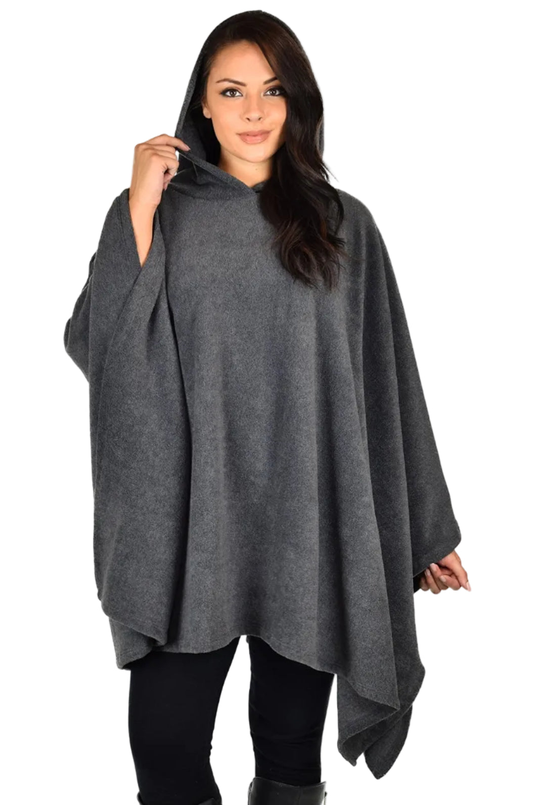 Dare2bStylish Women Poncho Style Hoodie Sweater Fleece Cover Up for Cold Weather