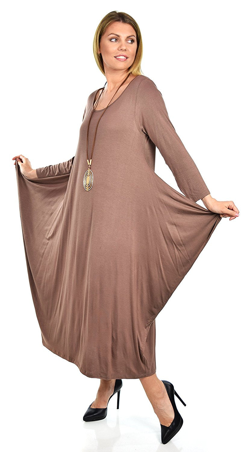 Lagenlook Plus Size Summer Dress Quirky Loose Fitting