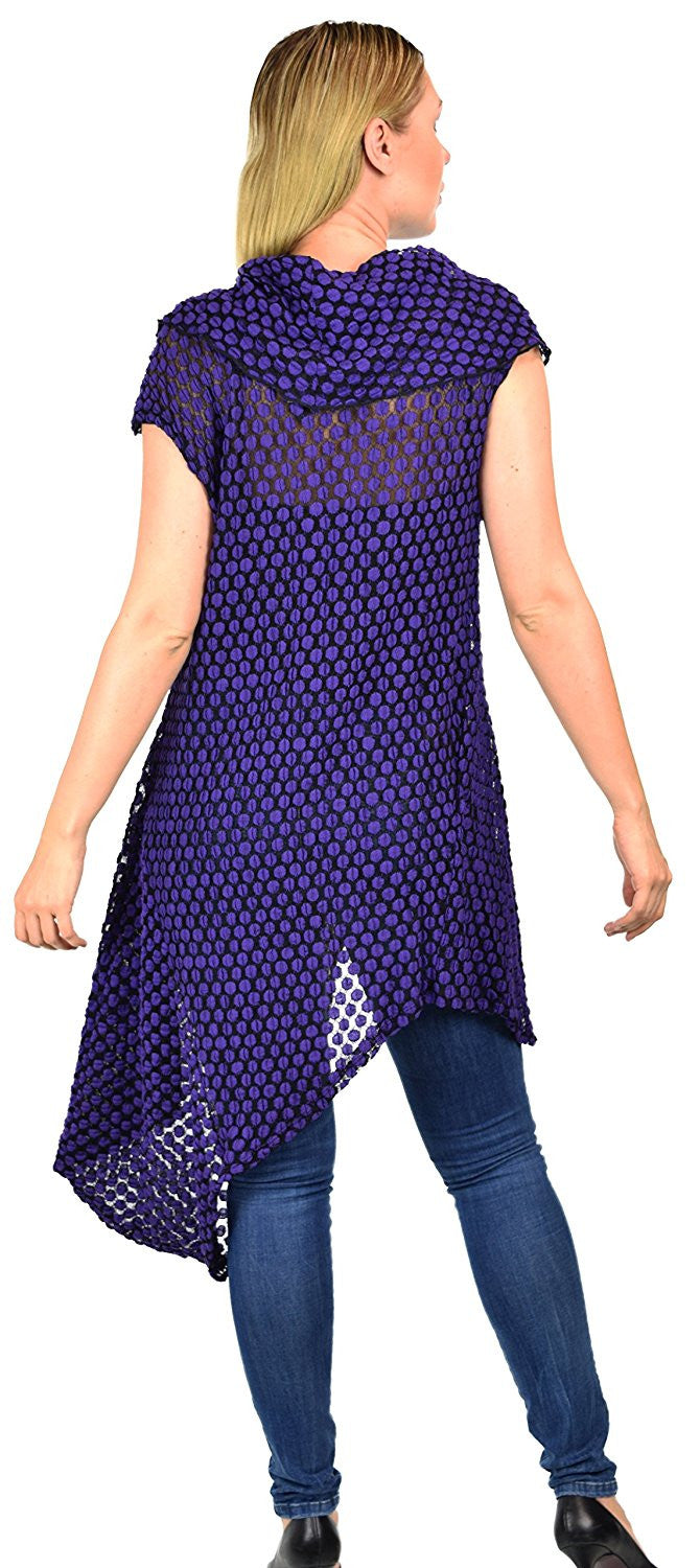 Asymmetrical Cowl Neck Tunic Dress Blouse Top Reg & Plus Sizes