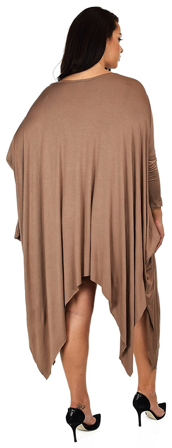 Plus Size Tunic Dress, Asymmetrical Tunic Dress, Comfortable Long Tunic Dress