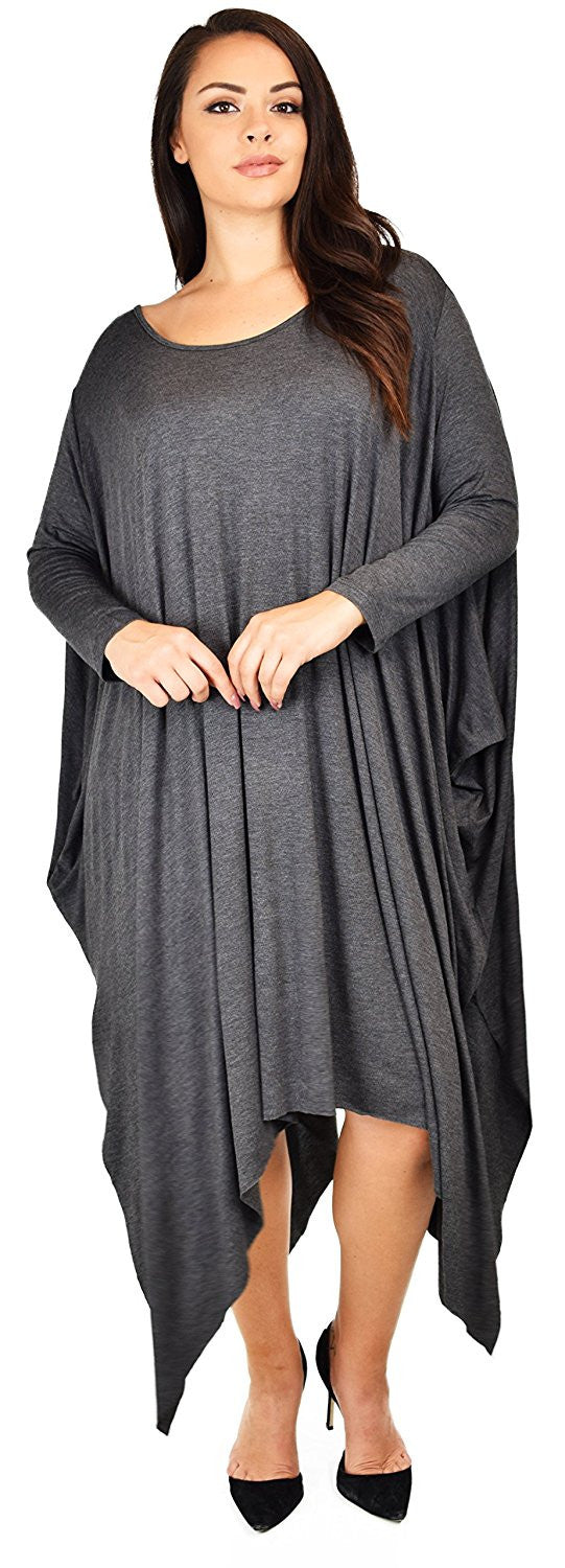 Plus Size Tunic Dress, Asymmetrical Tunic Dress, Comfortable Long Tunic Dress