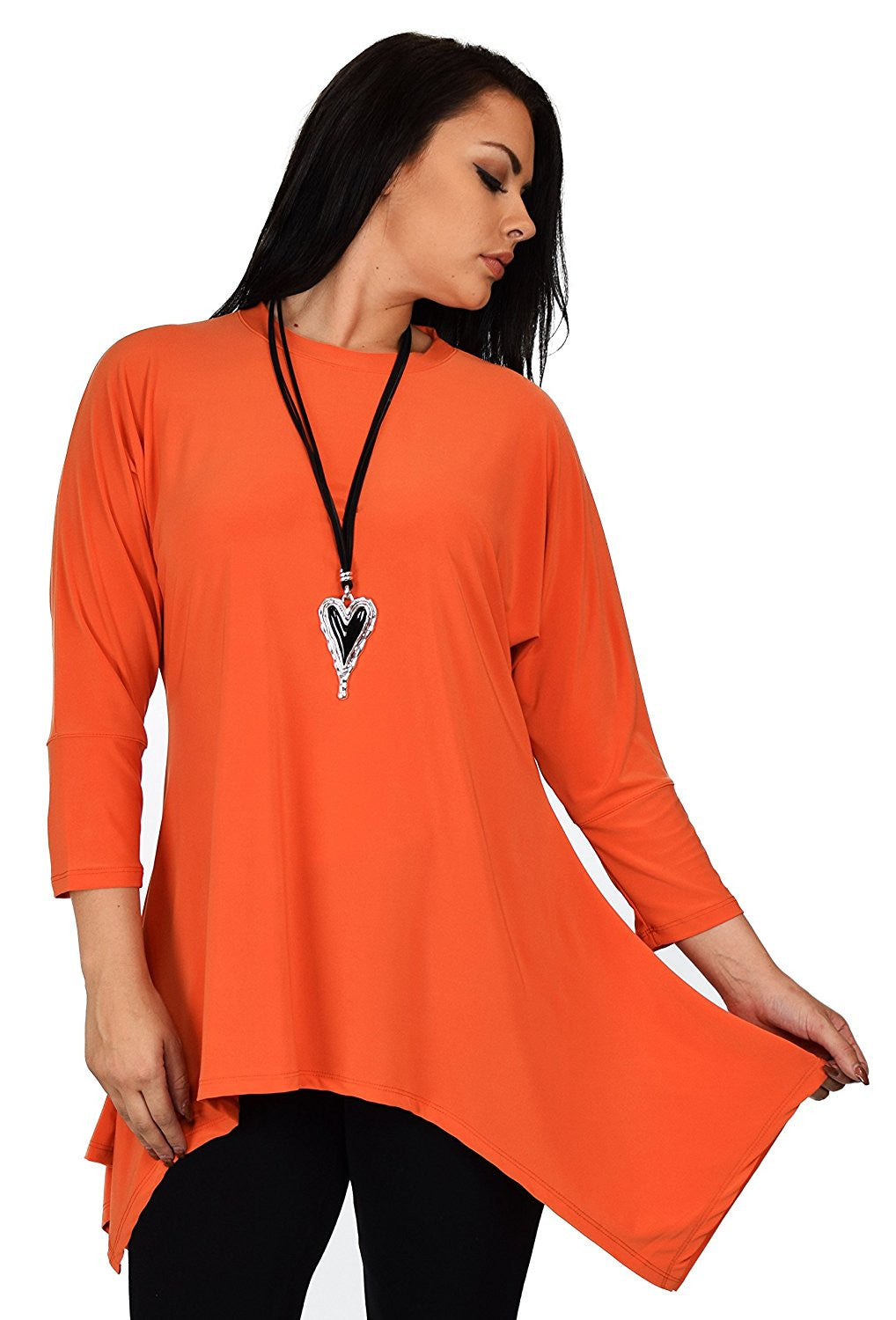 Summer Asymmetrical Fishtail Swing Tunic Shirt Top