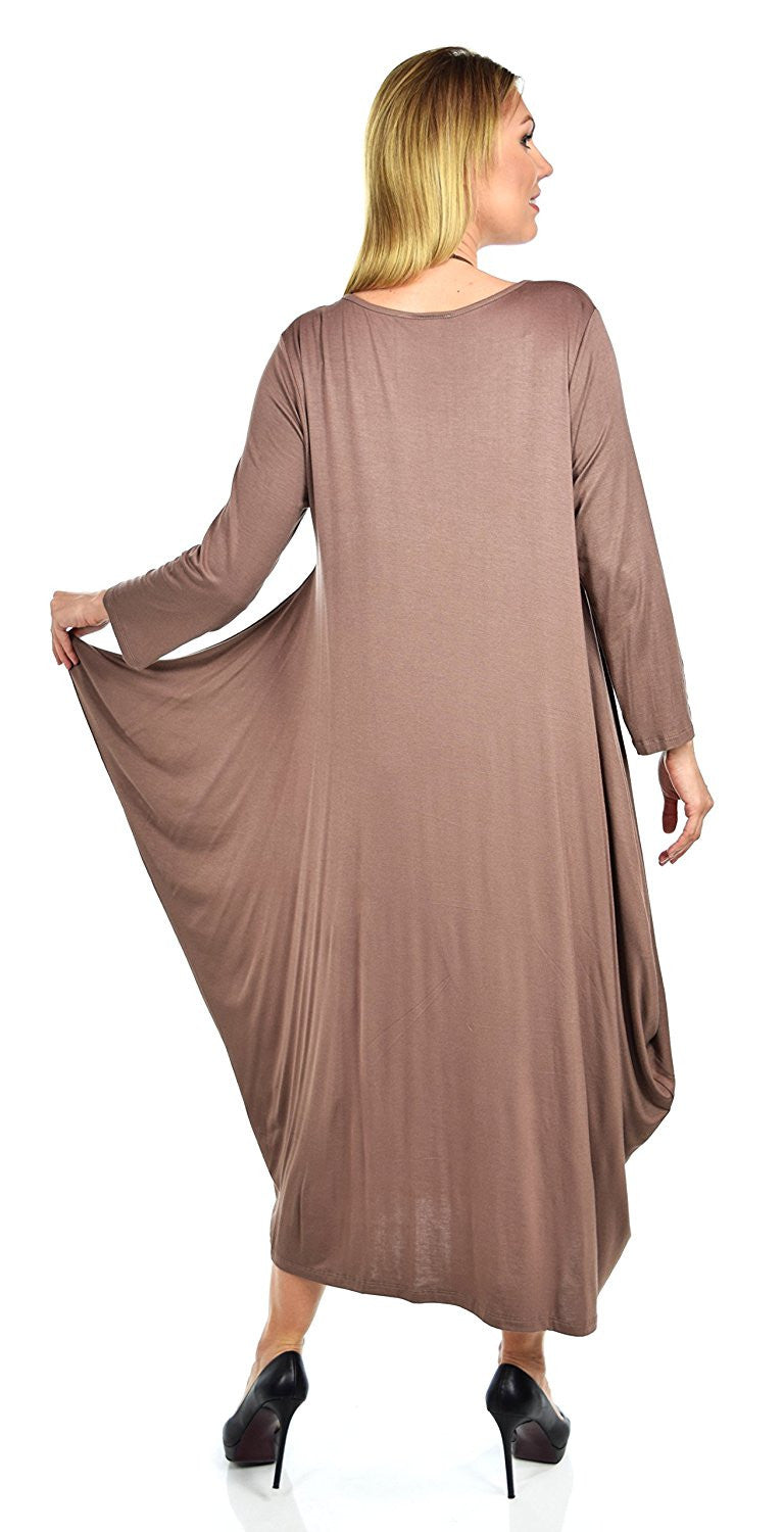 Lagenlook Plus Size Summer Dress Quirky Loose Fitting