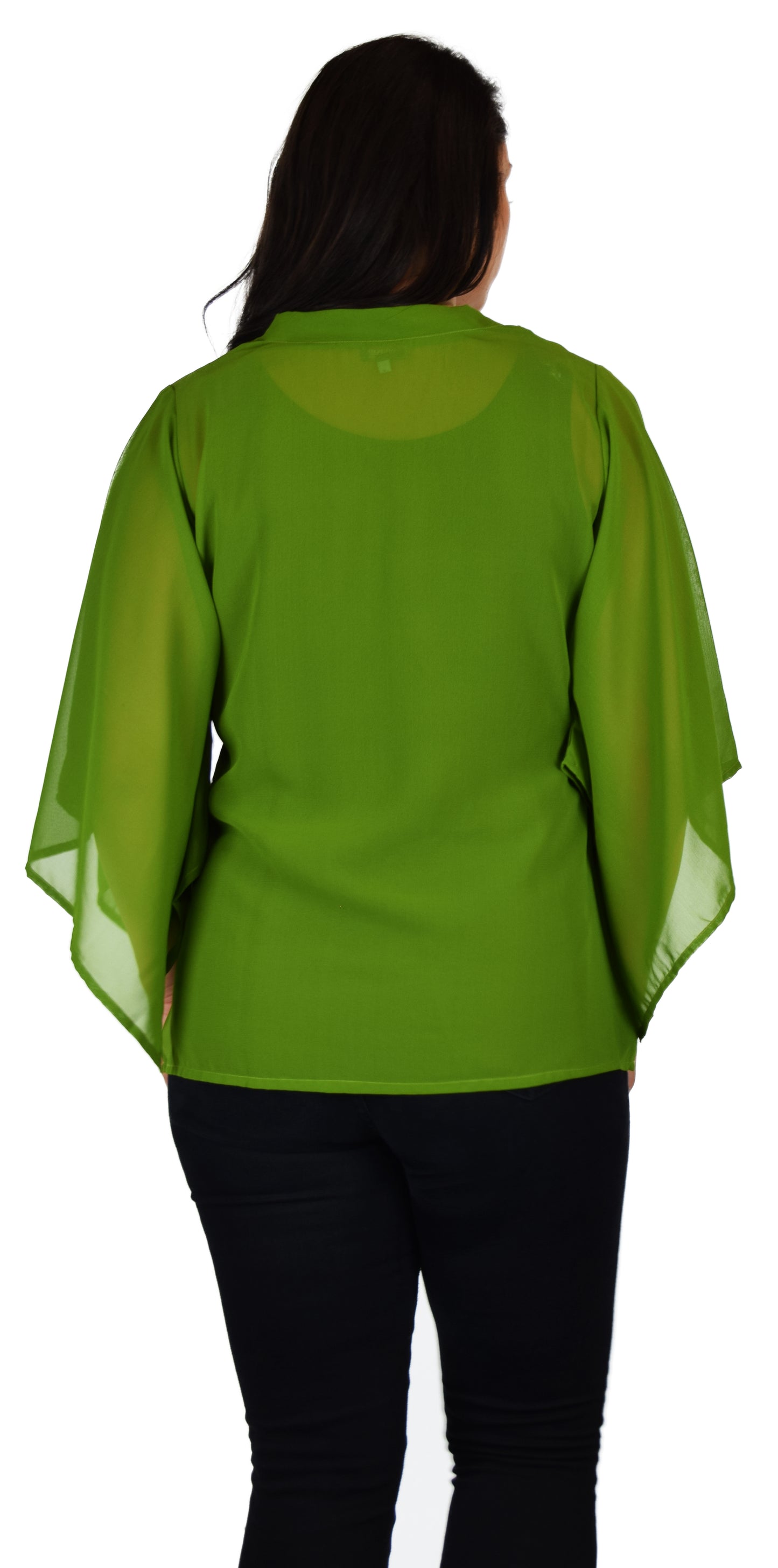 Comfyplus  Georgette Designer Embroidery Sequin Work Plus n Regular Size designer tunic