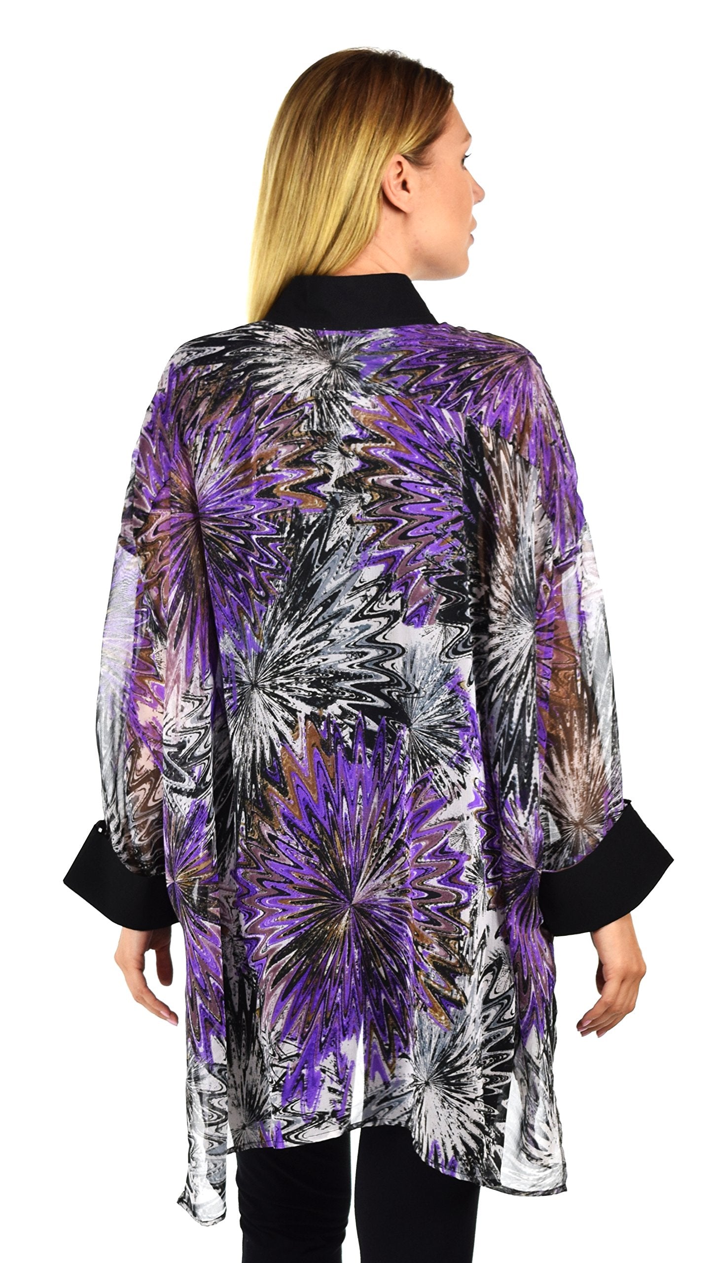 ComfyPlus, Plus Size Shirt, Oversize Shirt, Chiffon Shirt, Plus Size top, Designer Shirt, Zebra Print, Big Shirt,Plus size clothing