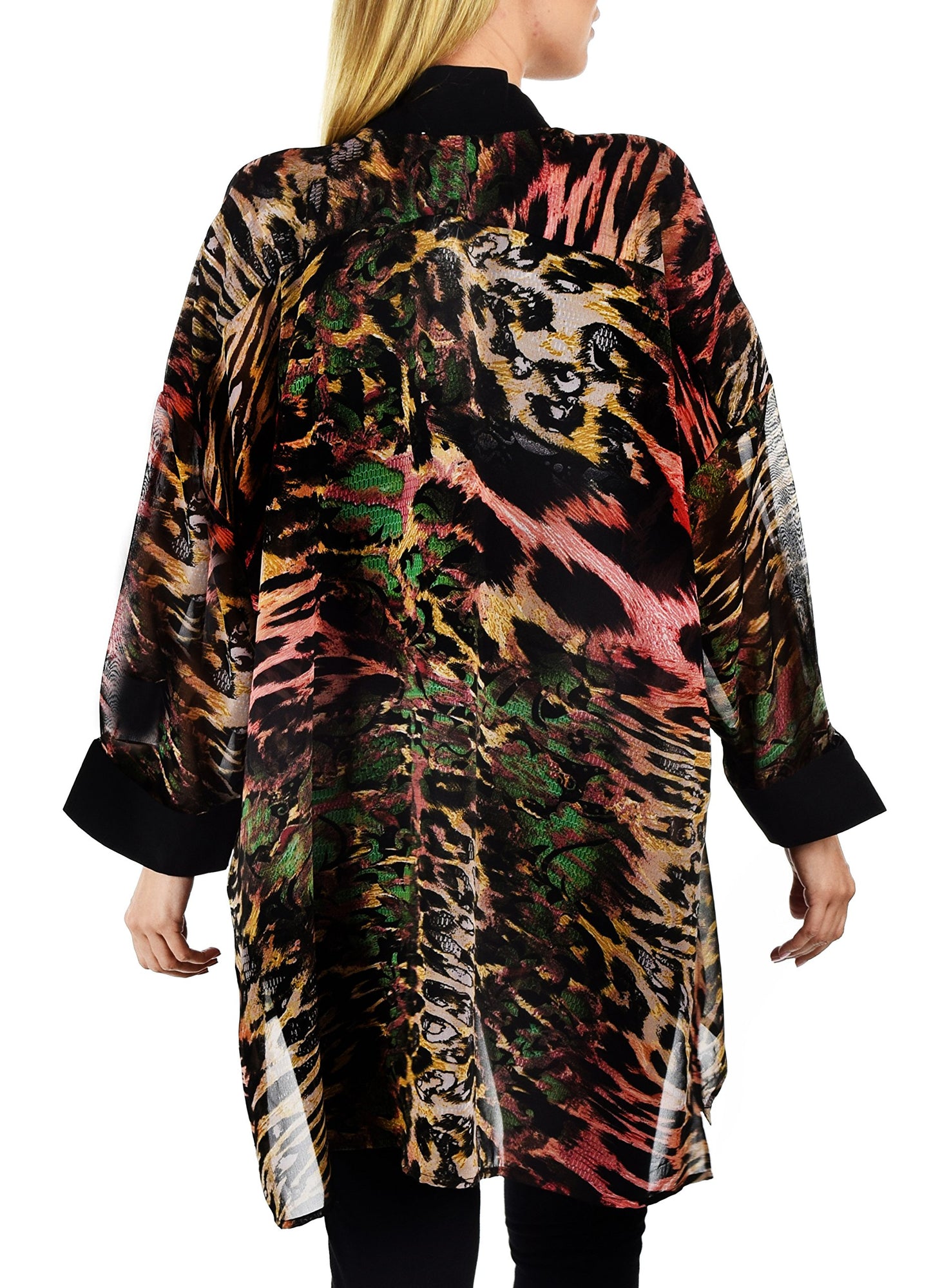 ComfyPlus, Plus Size Shirt, Oversize Shirt, Chiffon Shirt, Plus Size top, Designer Shirt, Zebra Print, Big Shirt,Plus size clothing
