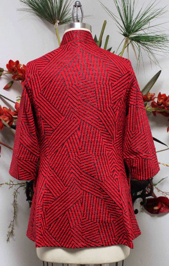 Designer and Exclusive Regular and Plus size jacket in High end Fabric. S to 3XL. Limited Cut