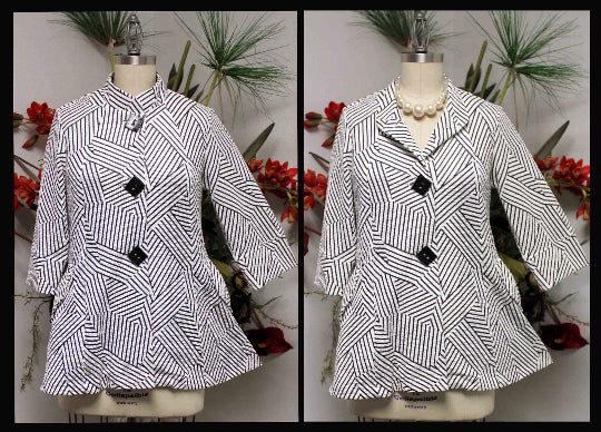 Designer and Exclusive Regular and Plus size jacket in High end Fabric. S to 3XL. Limited Cut
