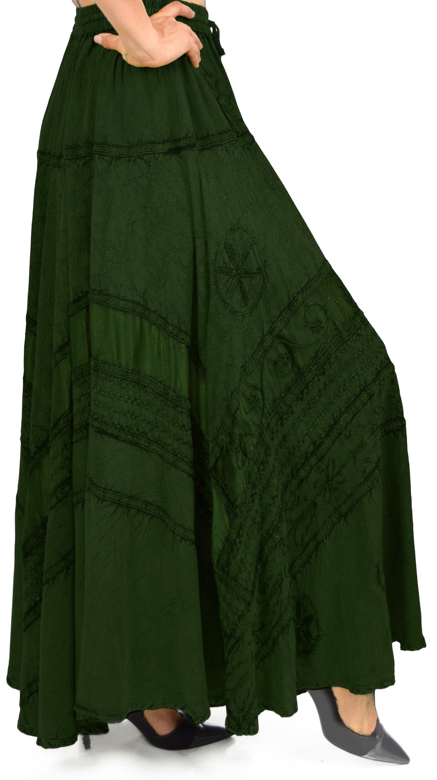 Artsy Skirt, Embroidered Skirt, Bohemian Skirt, Party Skirt, Hip Hop Skirt,  Comfy Skirt, Designer Skirt, Plus size Skirt, Stone wash Skirt