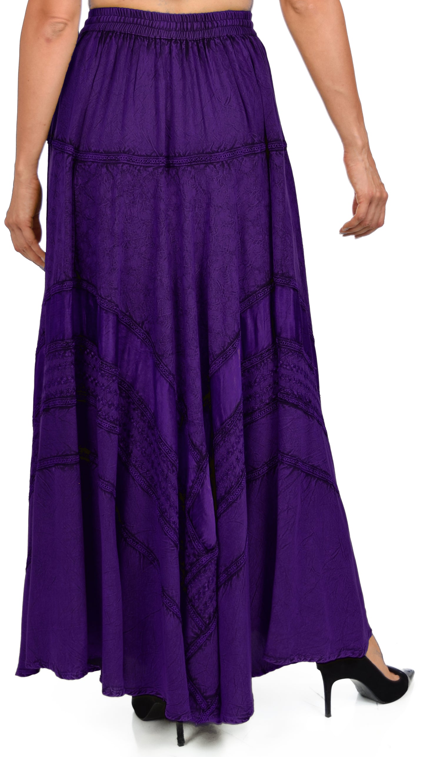 Artsy Skirt, Embroidered Skirt, Bohemian Skirt, Party Skirt, Hip Hop Skirt,  Comfy Skirt, Designer Skirt, Plus size Skirt, Stone wash Skirt