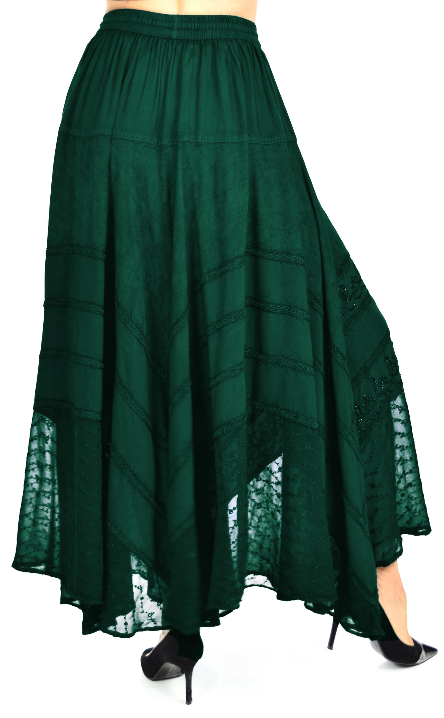 Artsy Skirt, Embroidered Skirt, Bohemian Skirt, Party Skirt, Hip Hop Skirt, Lace Skirt, Designer Skirt, Plus size Skirt, Stone wash Skirt