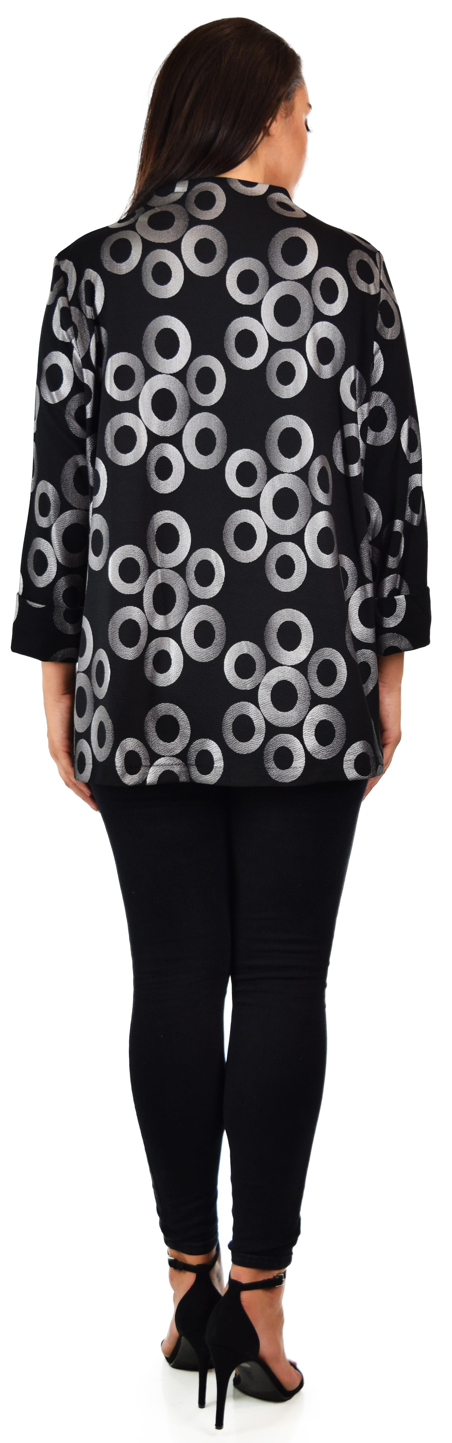 Aristocratic Jacket, Crop Jacket, Plus size Jacket, Hi Low Short Asymmetrical Jacket. XL,1XL,2XL to 3XL