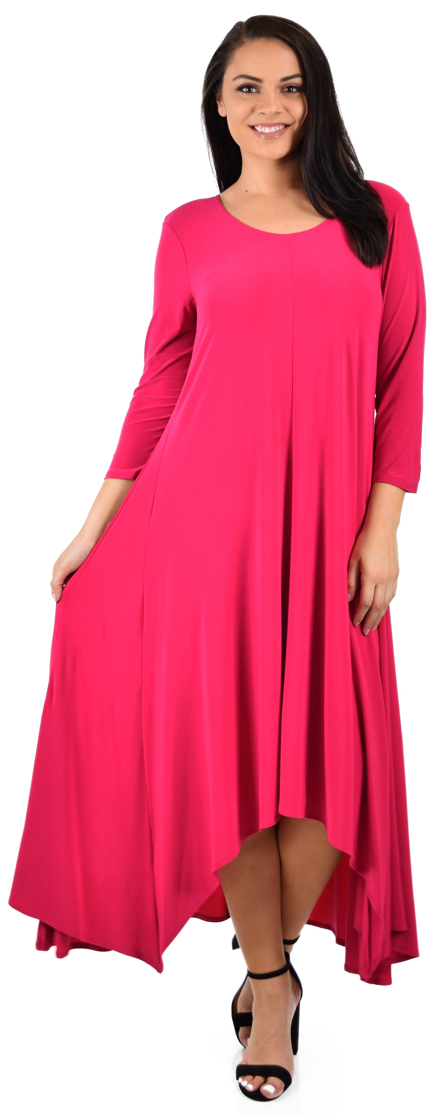 Designer Dress, Quirky Dress, Hi Low Dress, Plus size clothing, Flared Dress, Lagenlook Dress,Plus size Olive Dress, Olive Maxi Dress