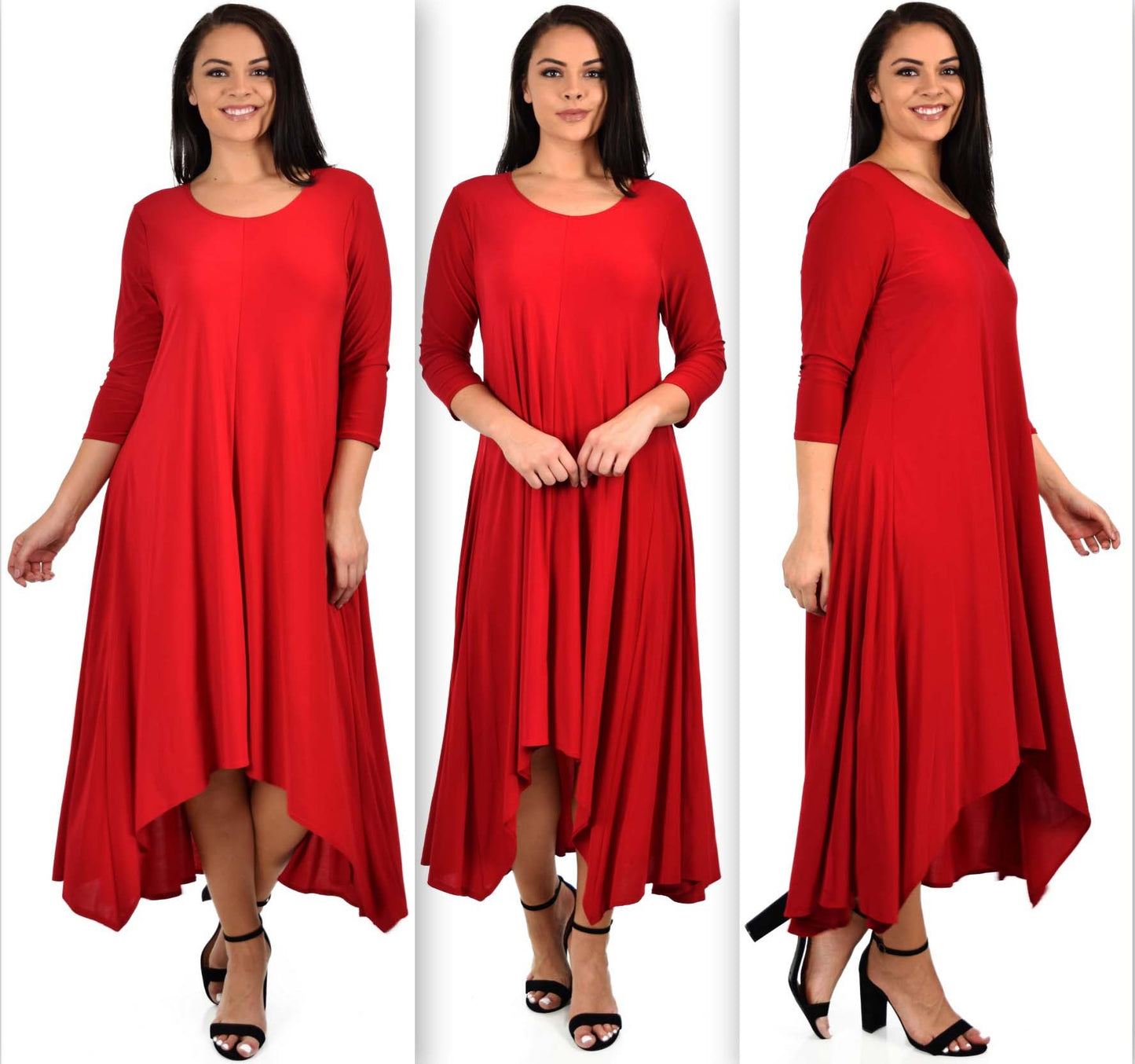 Designer Dress, Quirky Dress, Hi Low Dress, Plus size clothing, Flared Dress, Lagenlook Dress,Plus size Olive Dress, Olive Maxi Dress