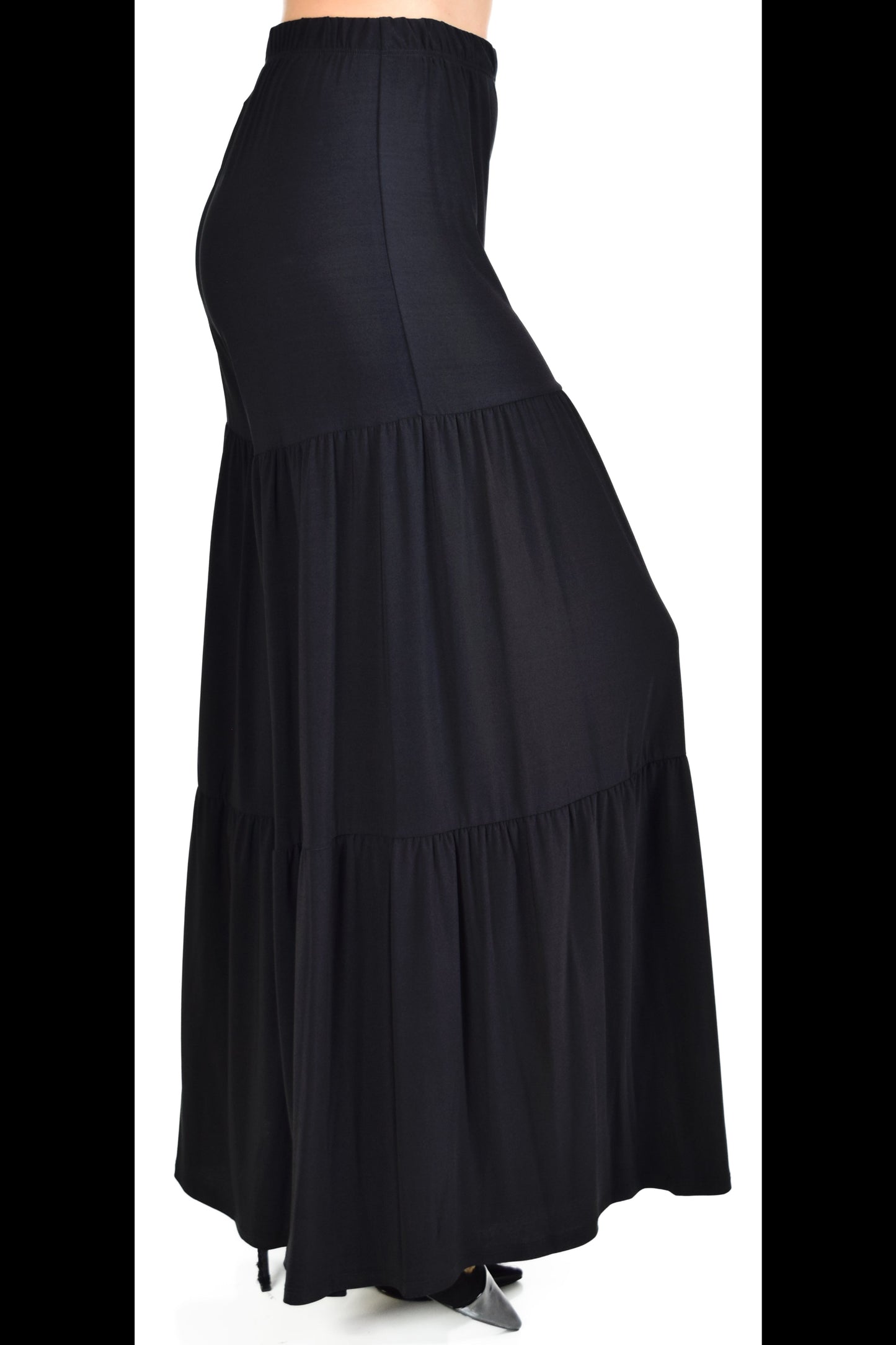 Designer Boho Pants, Tiered pants, USA made Designer Pants, Palazzo Pants, Black Pants