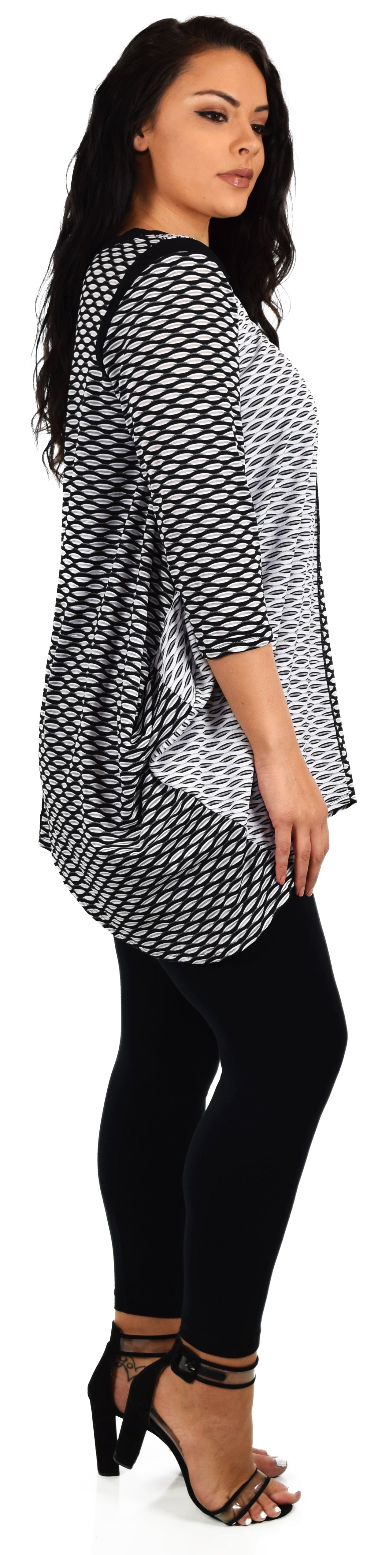 2 Tone Lagenlook top, Textured fabric Tunic, Contemporary Tunic, Lagenlook Tunic, Layered Tunic