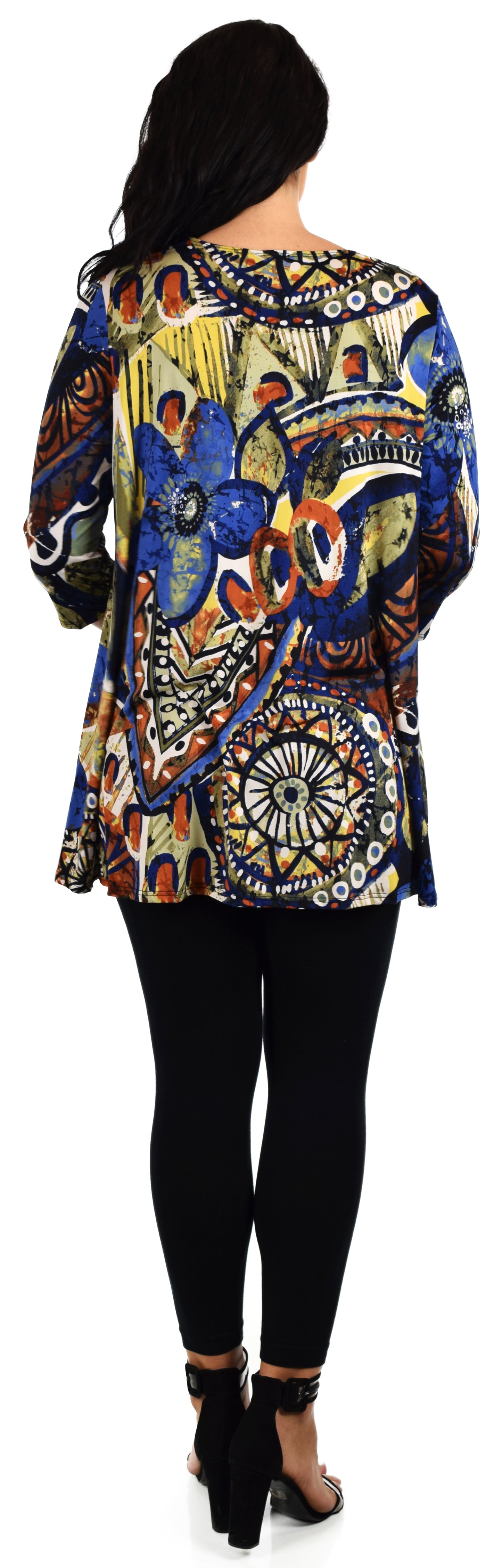 Dare2bstylish Simple and elegant Babydoll Tunic, Loose fit tunic, Printed tunic, Artsy Tunic, for Travel and Much More. S and Medium size